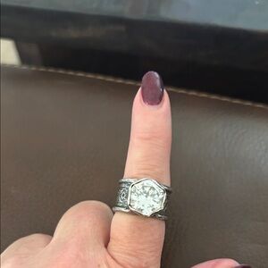 Silpada .925 Silver Queen for A Day Ring with Sparkling CZ
